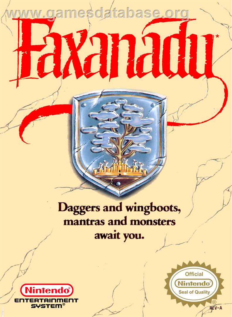 Faxanadu - Nintendo NES - Artwork - Box