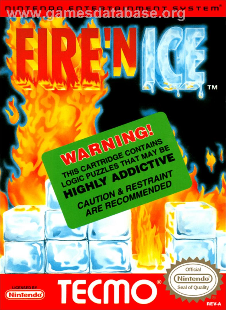 Fire and Ice - Nintendo NES - Artwork - Box