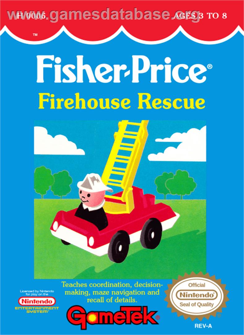 Fisher-Price: Firehouse Rescue - Nintendo NES - Artwork - Box