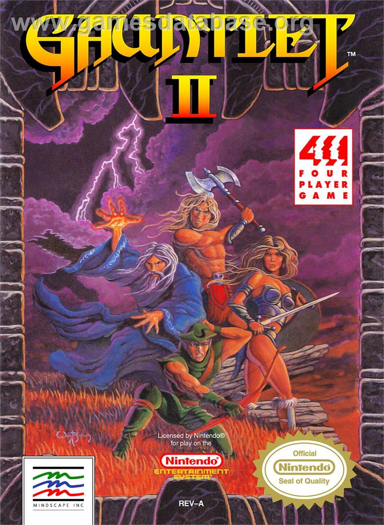 Gauntlet 2 - Nintendo NES - Artwork - Box