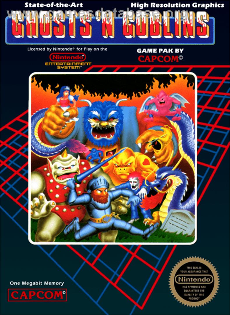 Ghosts'n Goblins - Nintendo NES - Artwork - Box