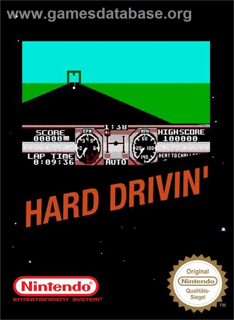 Hard Drivin' - Nintendo NES - Artwork - Box