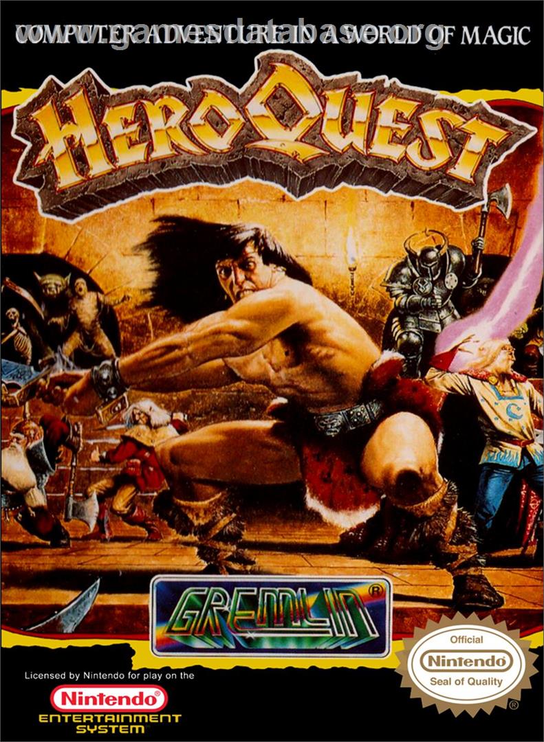 Hero Quest - Nintendo NES - Artwork - Box