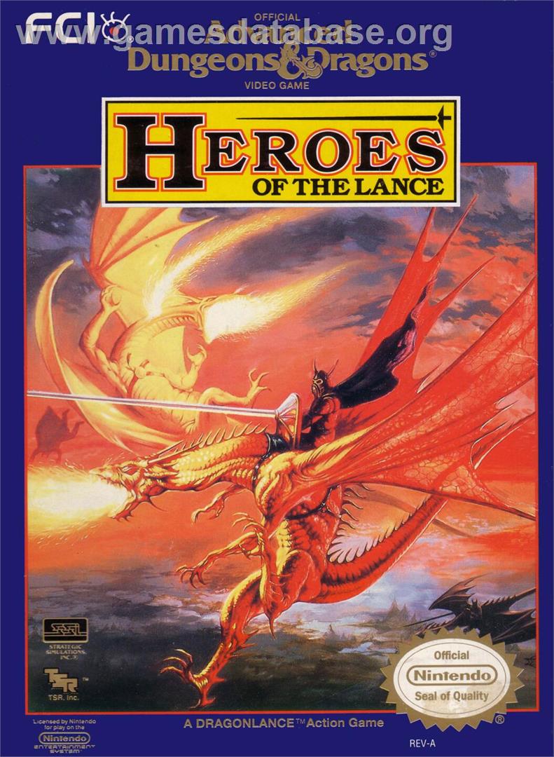 Heroes Of The Lance - Nintendo NES - Artwork - Box