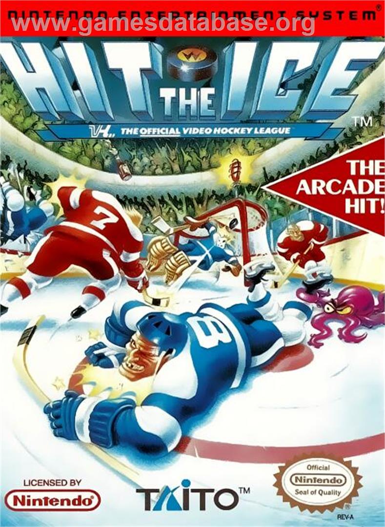 Hit the Ice - The Video Hockey League - Nintendo NES - Artwork - Box