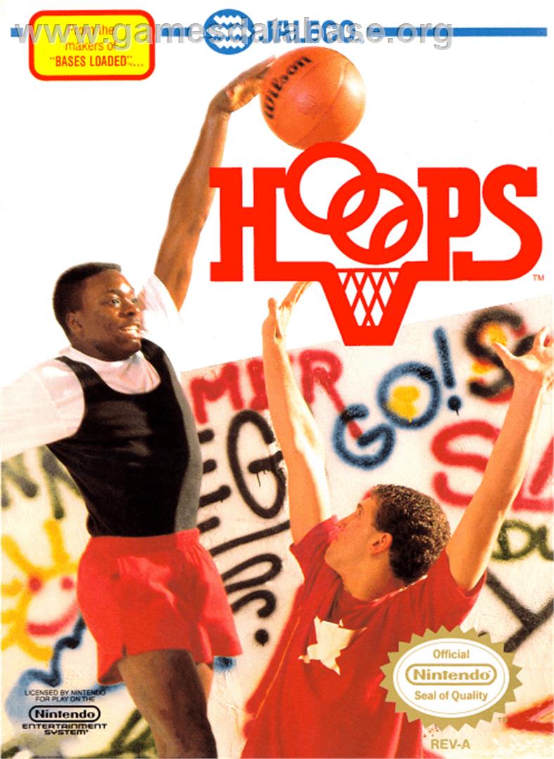 Hoops - Nintendo NES - Artwork - Box