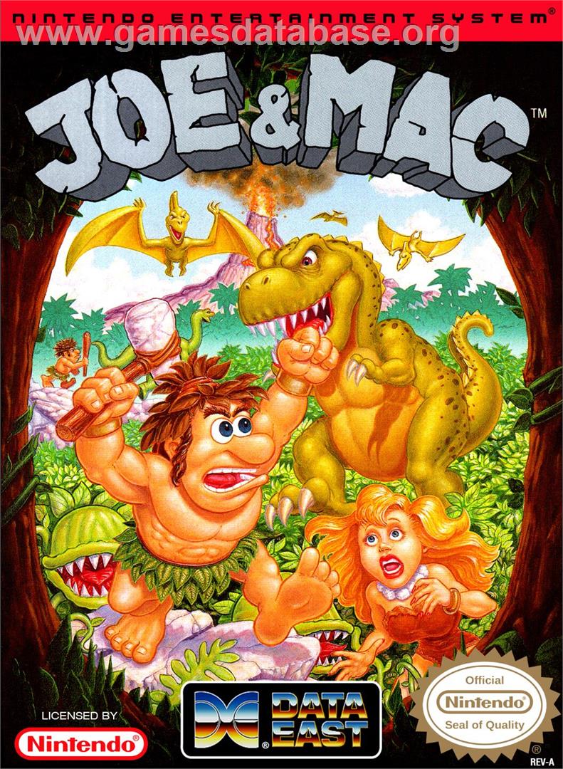 Joe and Mac - Caveman Ninja - Nintendo NES - Artwork - Box