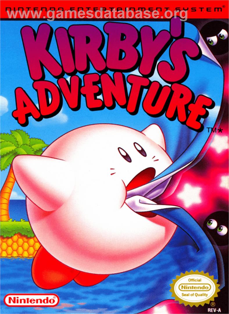 Kirby's Adventure - Nintendo NES - Artwork - Box