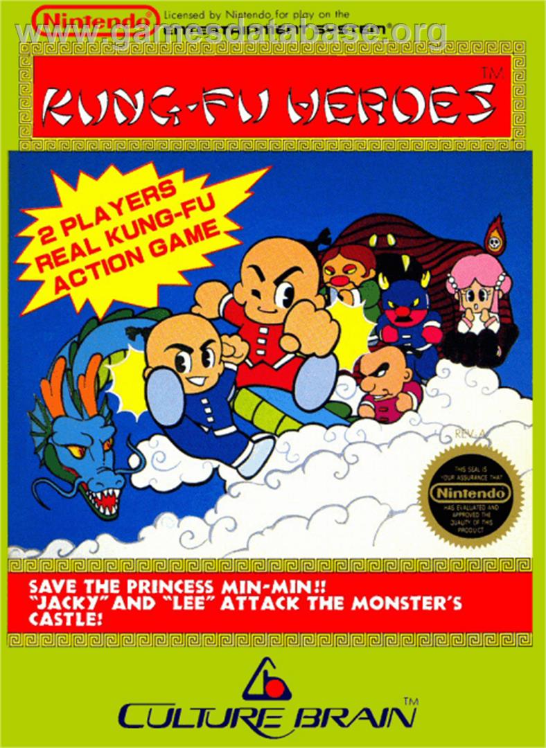 Kung-Fu Heroes - Nintendo NES - Artwork - Box