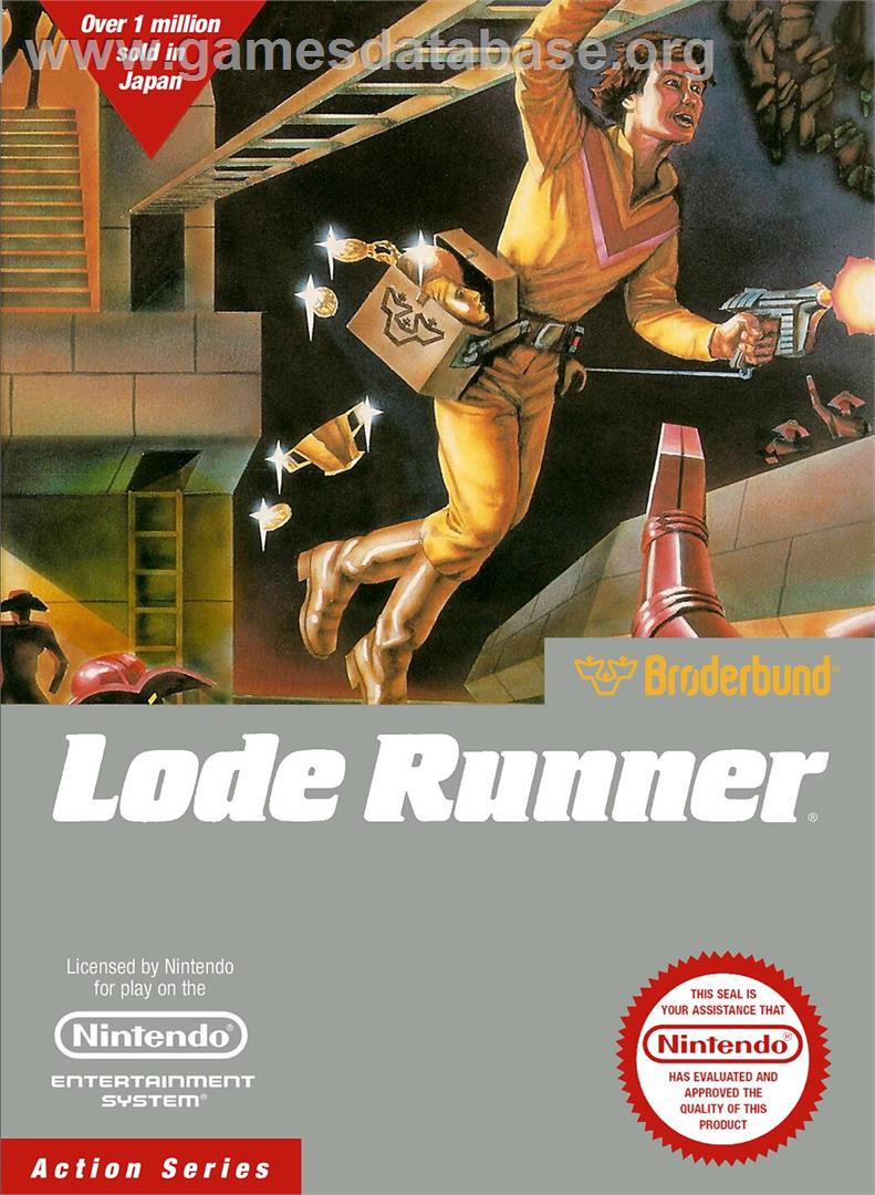 Lode Runner - Nintendo NES - Artwork - Box