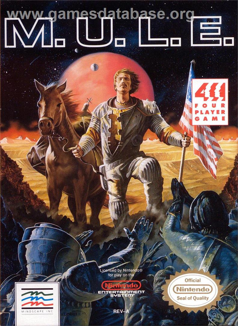 M.u.l.e. - Nintendo NES - Artwork - Box
