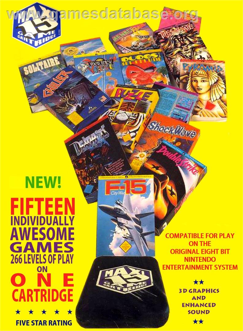 Maxi 15 - Nintendo NES - Artwork - Box