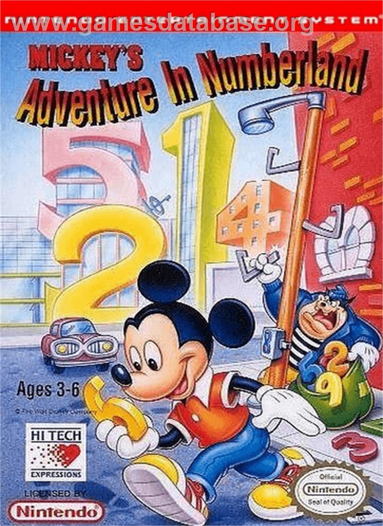 Mickey's Adventures in Numberland - Nintendo NES - Artwork - Box
