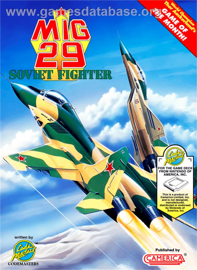 Mig-29 Soviet Fighter - Nintendo NES - Artwork - Box