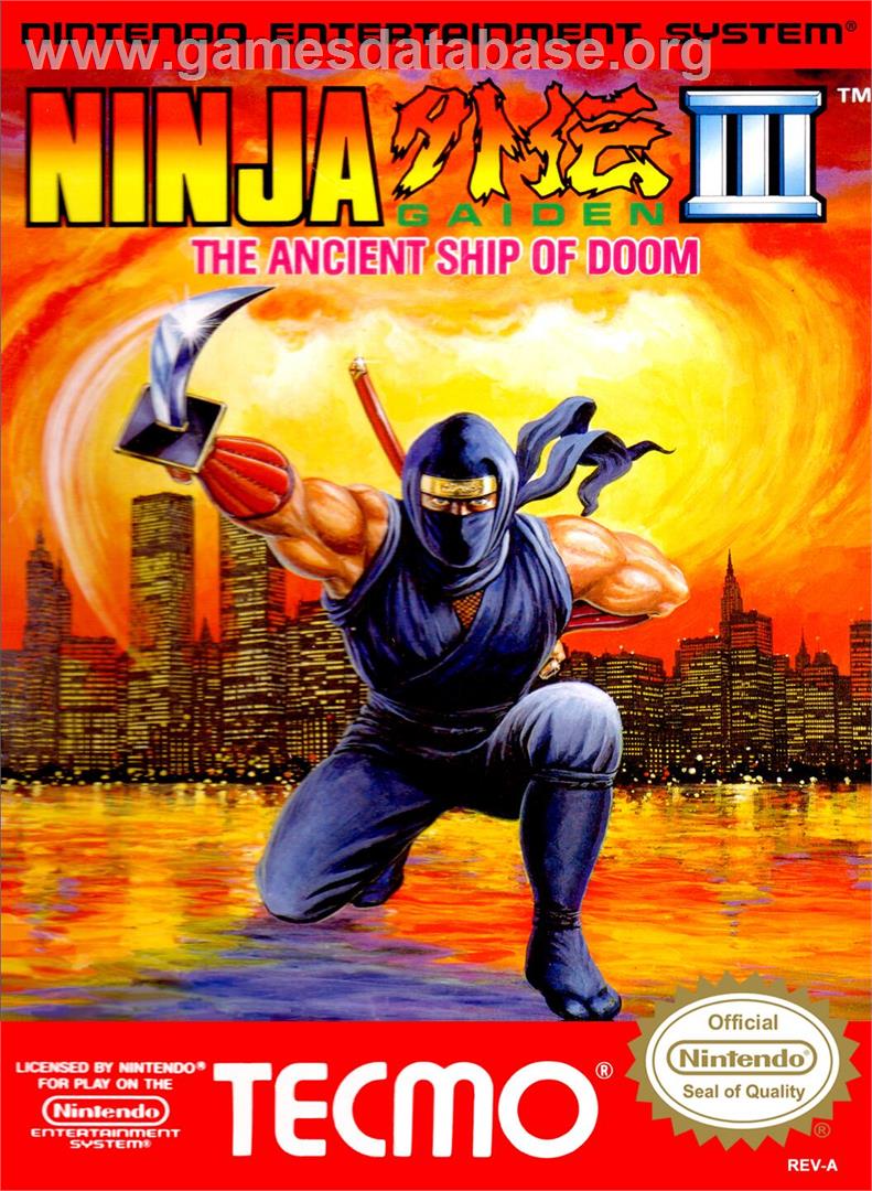 Ninja Gaiden 3 - The Ancient Ship Of Doom - Nintendo NES - Artwork - Box