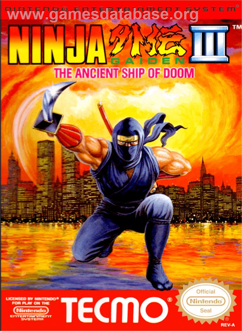 Ninja Gaiden III: The Ancient Ship of Doom - Nintendo NES - Artwork - Box