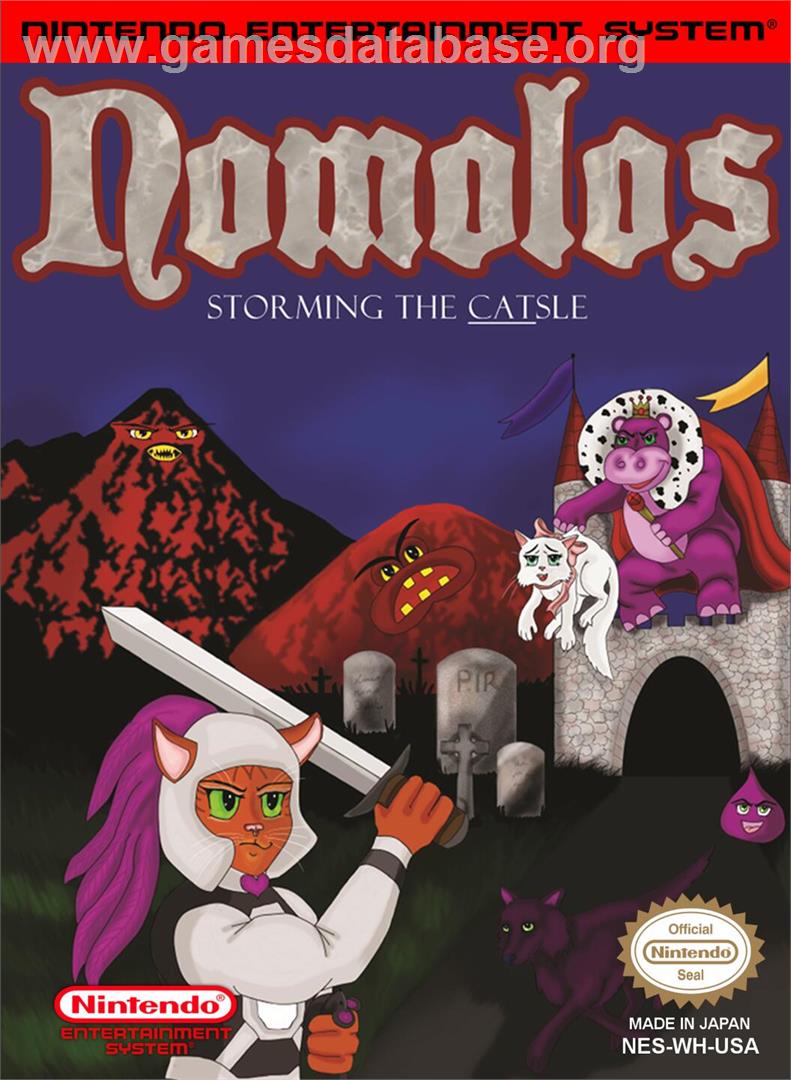 Nomolos - Storming the CATsle - Nintendo NES - Artwork - Box