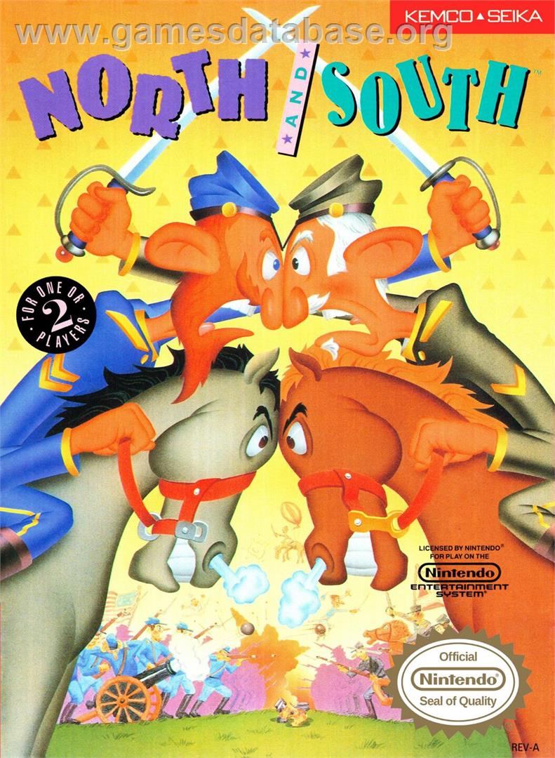North And South - Nintendo NES - Artwork - Box