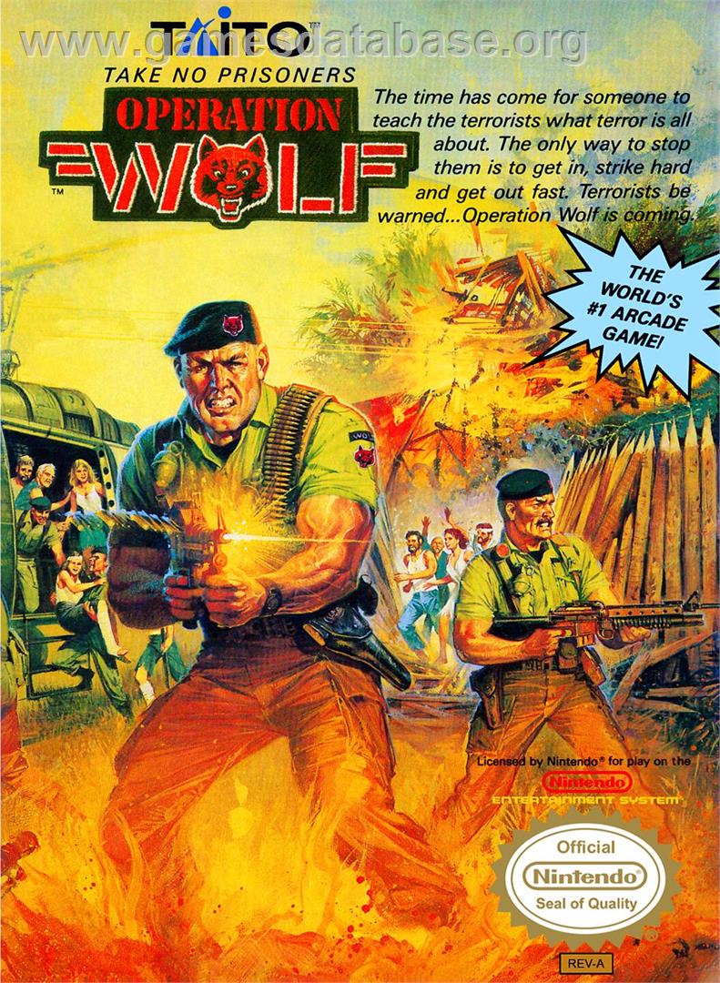 Operation Wolf - Nintendo NES - Artwork - Box