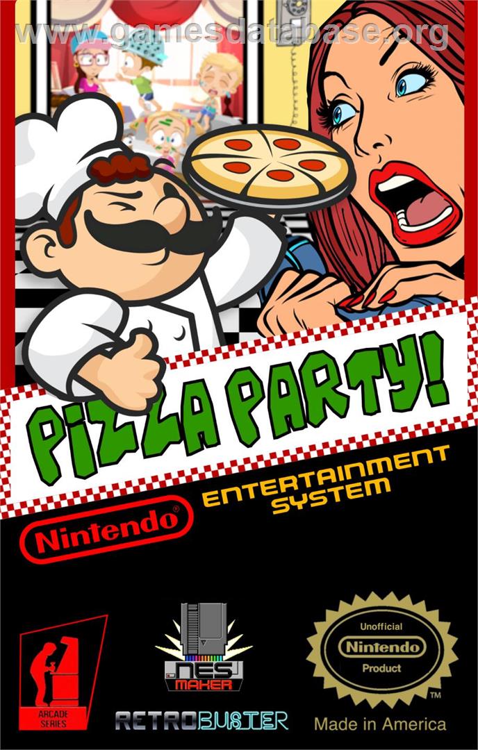 Pizza Party! - Nintendo NES - Artwork - Box