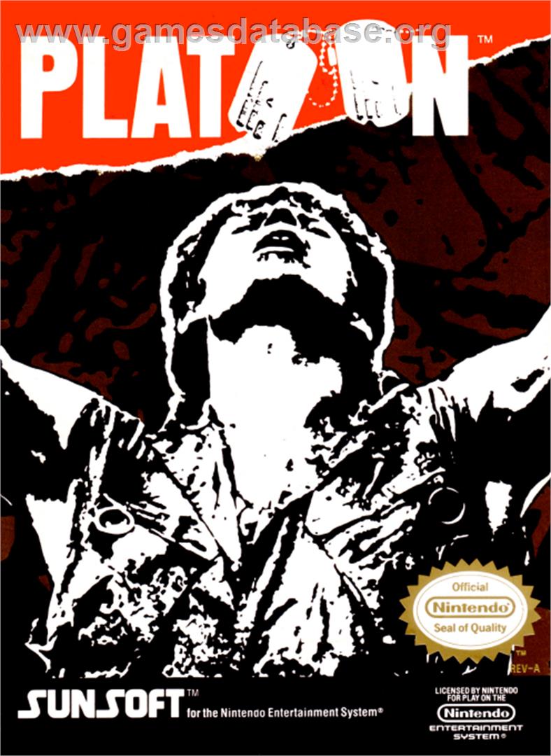 Platoon - Nintendo NES - Artwork - Box