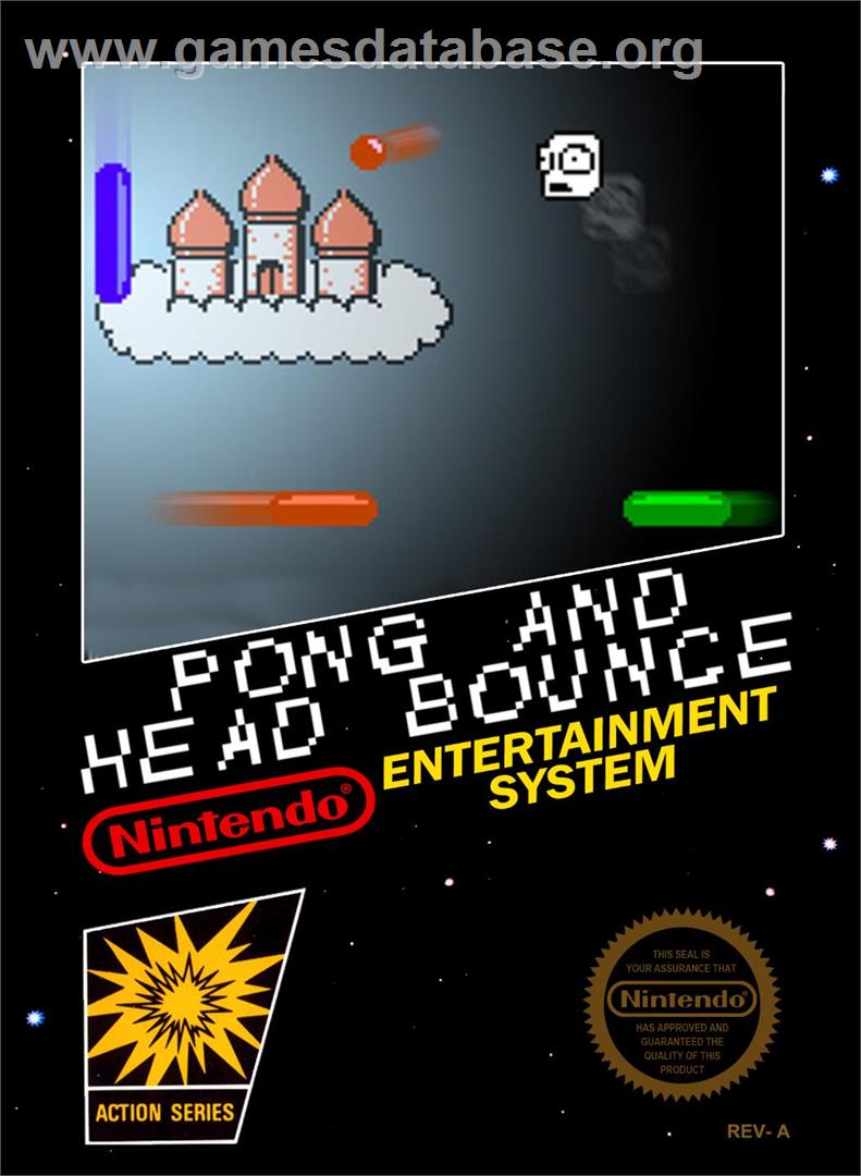 Pong And Head Bounce - Nintendo NES - Artwork - Box