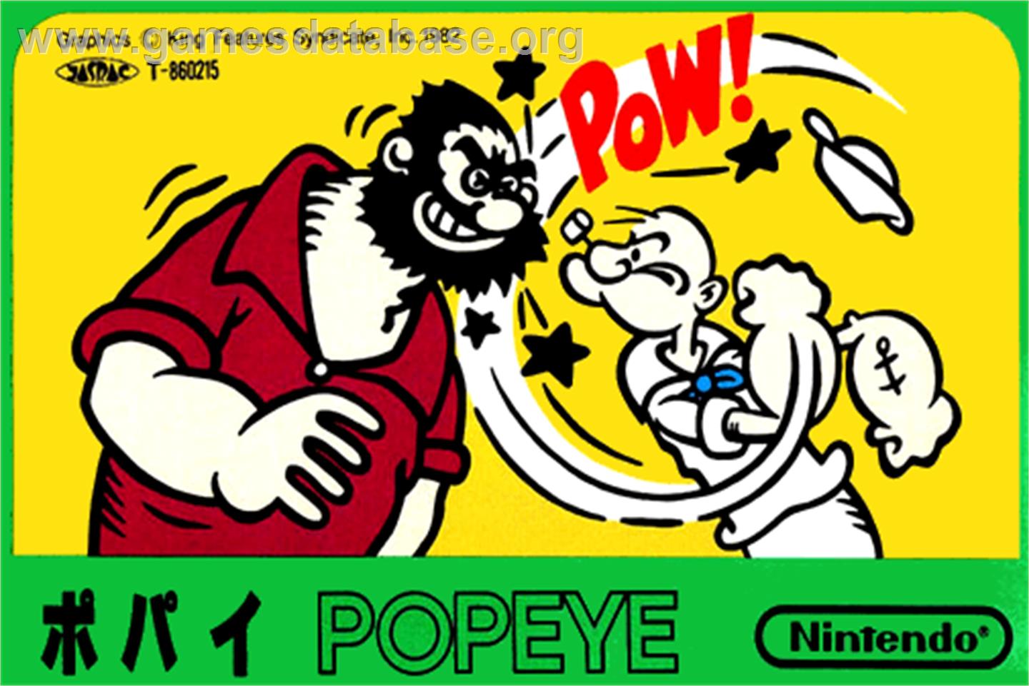 Popeye - Nintendo NES - Artwork - Box