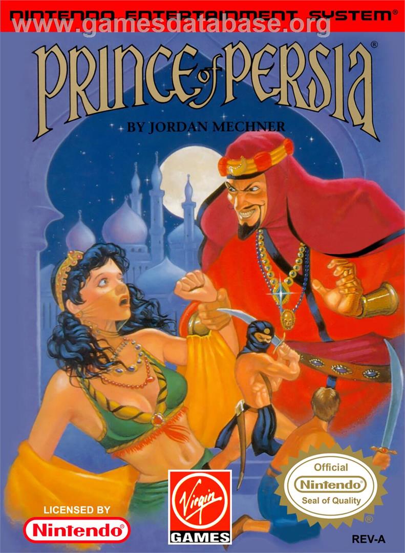 Prince Of Persia - Nintendo NES - Artwork - Box