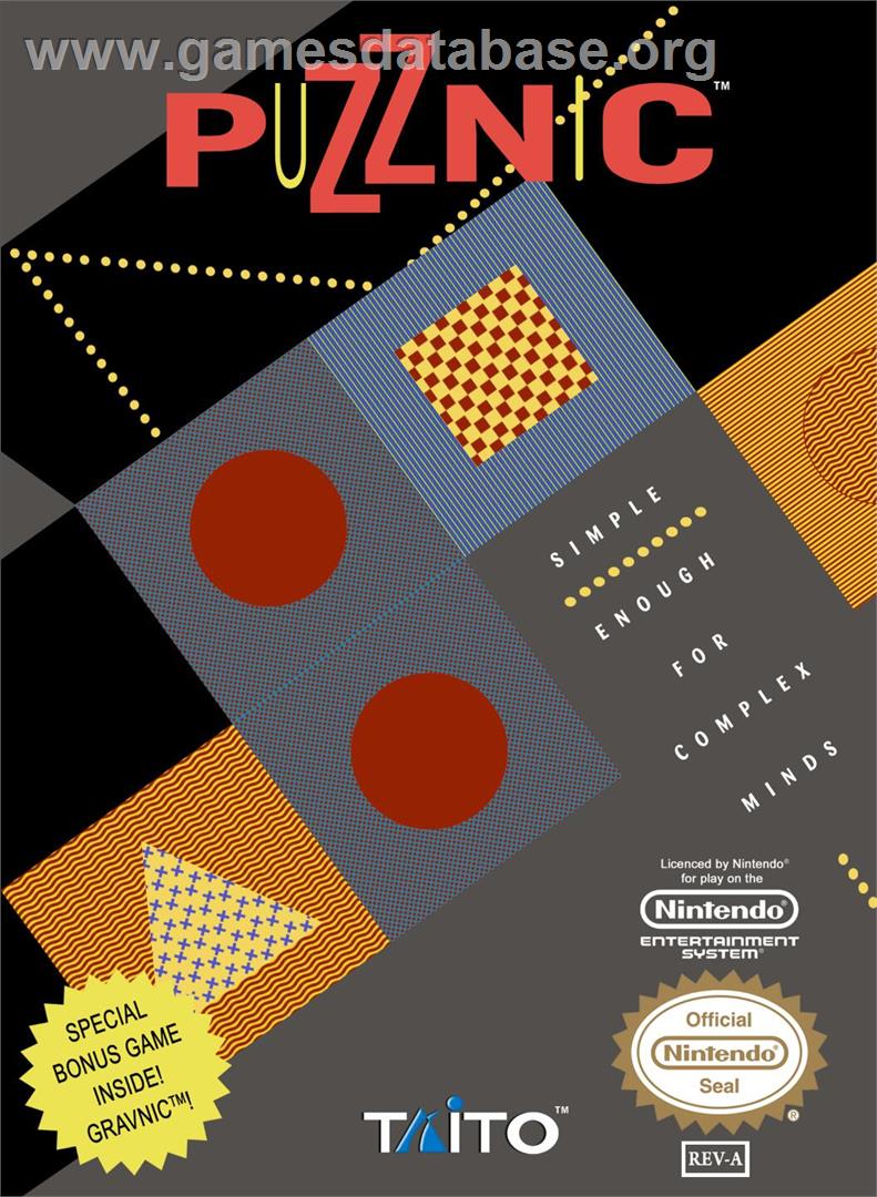 Puzznic - Nintendo NES - Artwork - Box