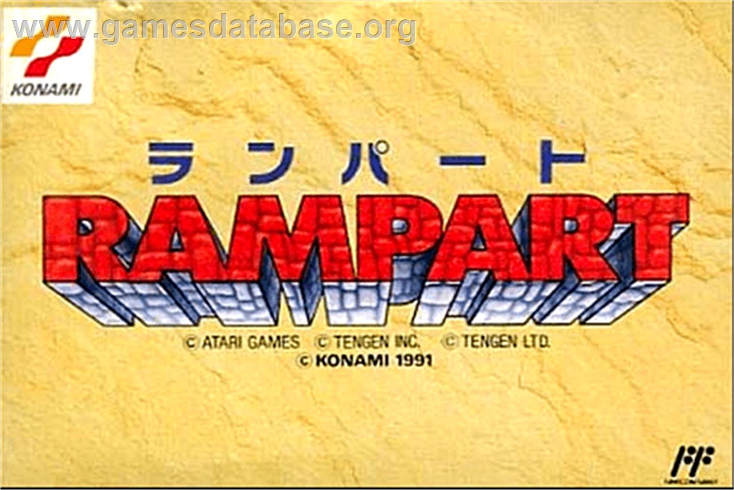 Rampart - Nintendo NES - Artwork - Box