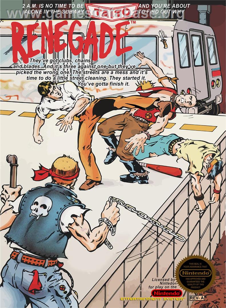 Renegade - Nintendo NES - Artwork - Box