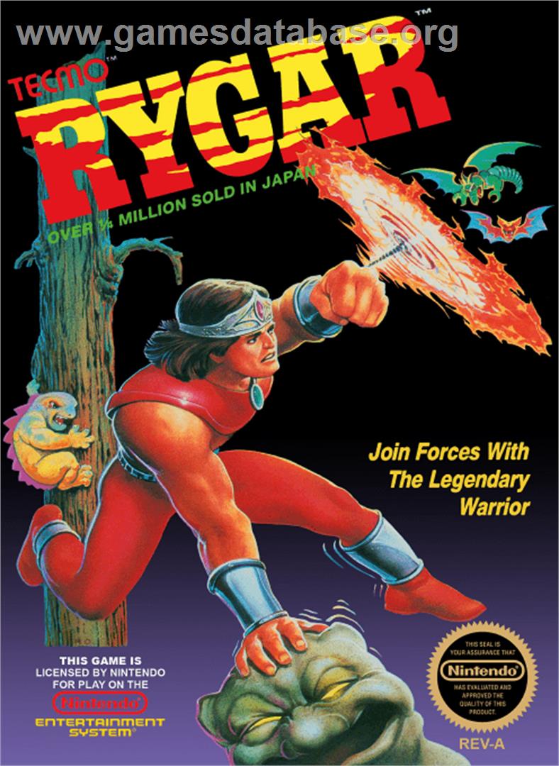 Rygar - Nintendo NES - Artwork - Box