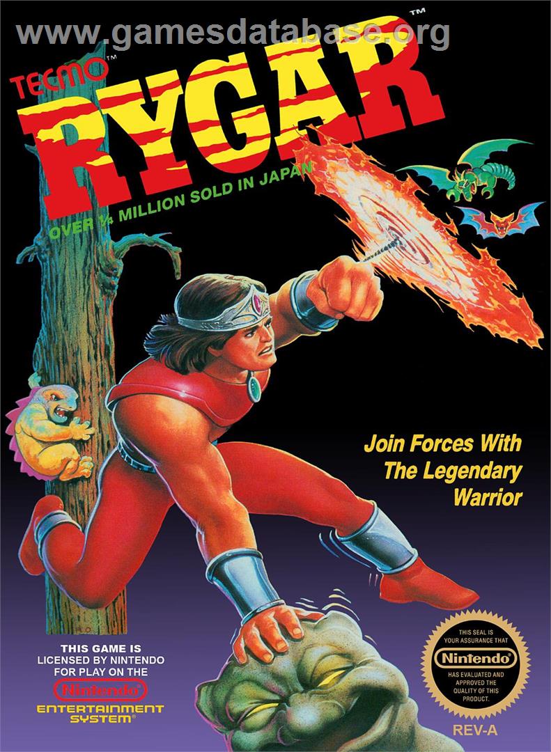 Rygar - Nintendo NES - Artwork - Box