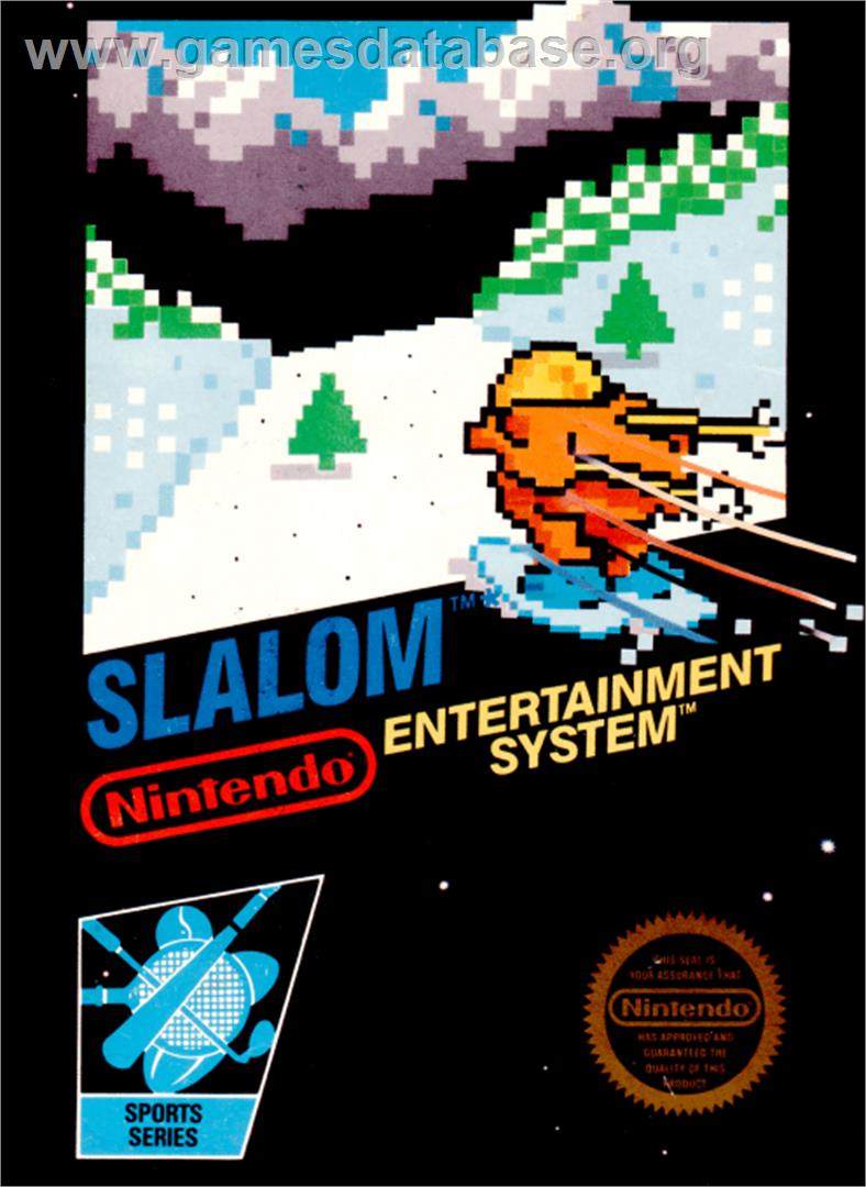Slalom - Nintendo NES - Artwork - Box