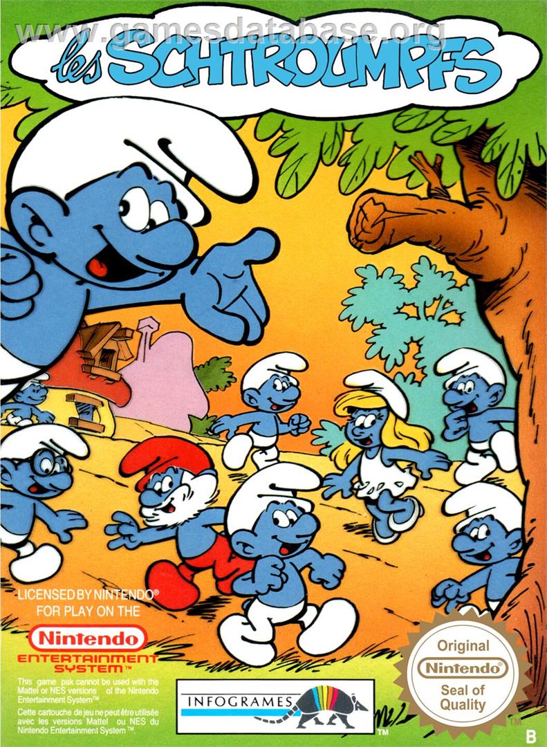 Smurfs, The - Nintendo NES - Artwork - Box