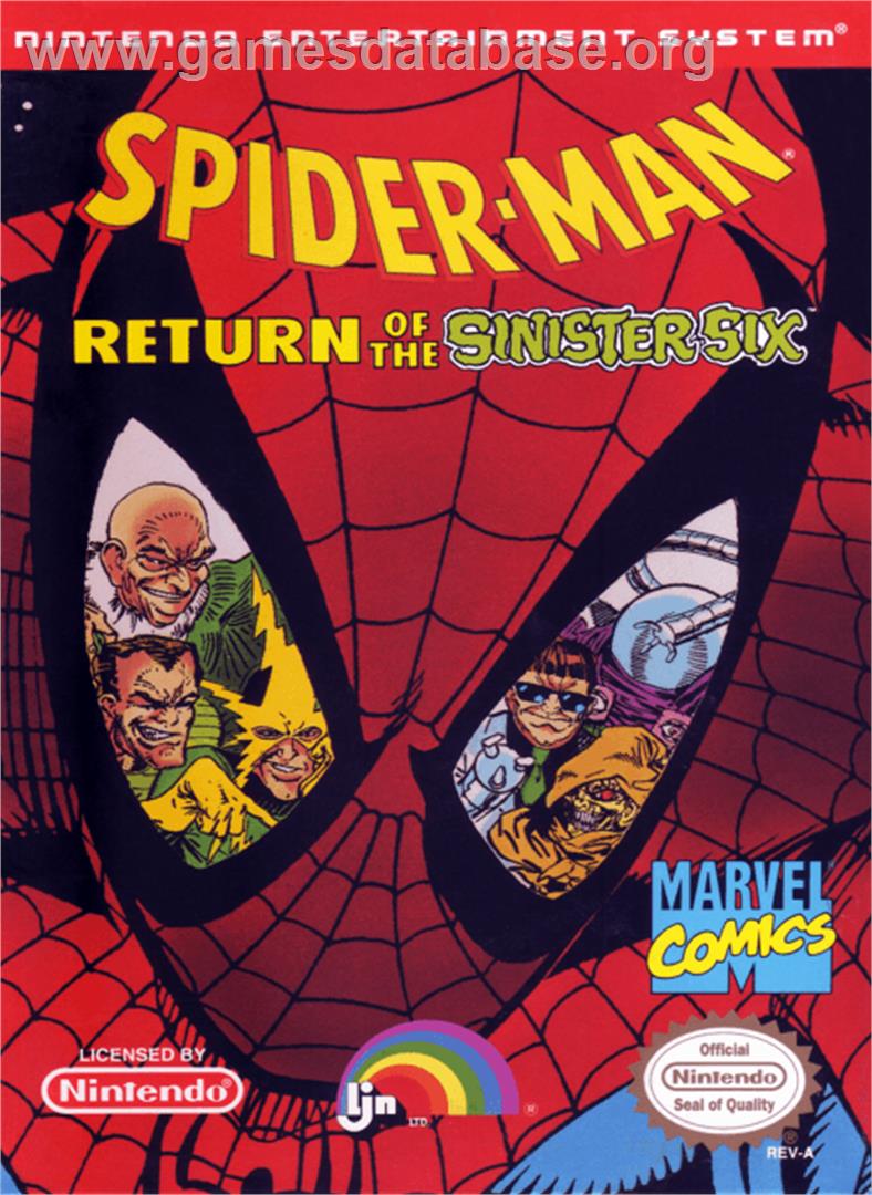Spider-Man: Return of the Sinister Six - Nintendo NES - Artwork - Box