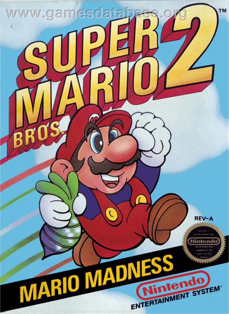 Super Mario Bros. 2 - Nintendo NES - Artwork - Box