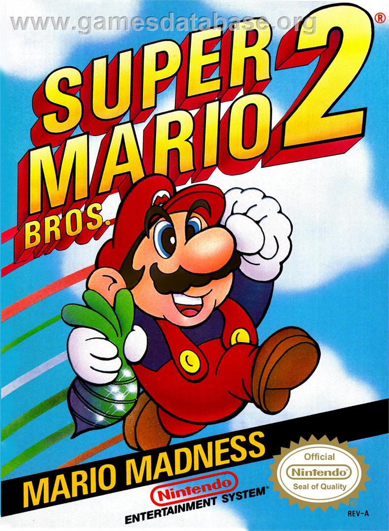 Super Mario Bros. 2 - Nintendo NES - Artwork - Box