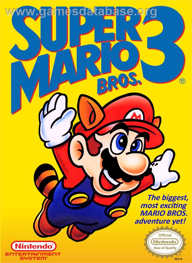 Super Mario Bros. 3 - Nintendo NES - Artwork - Box
