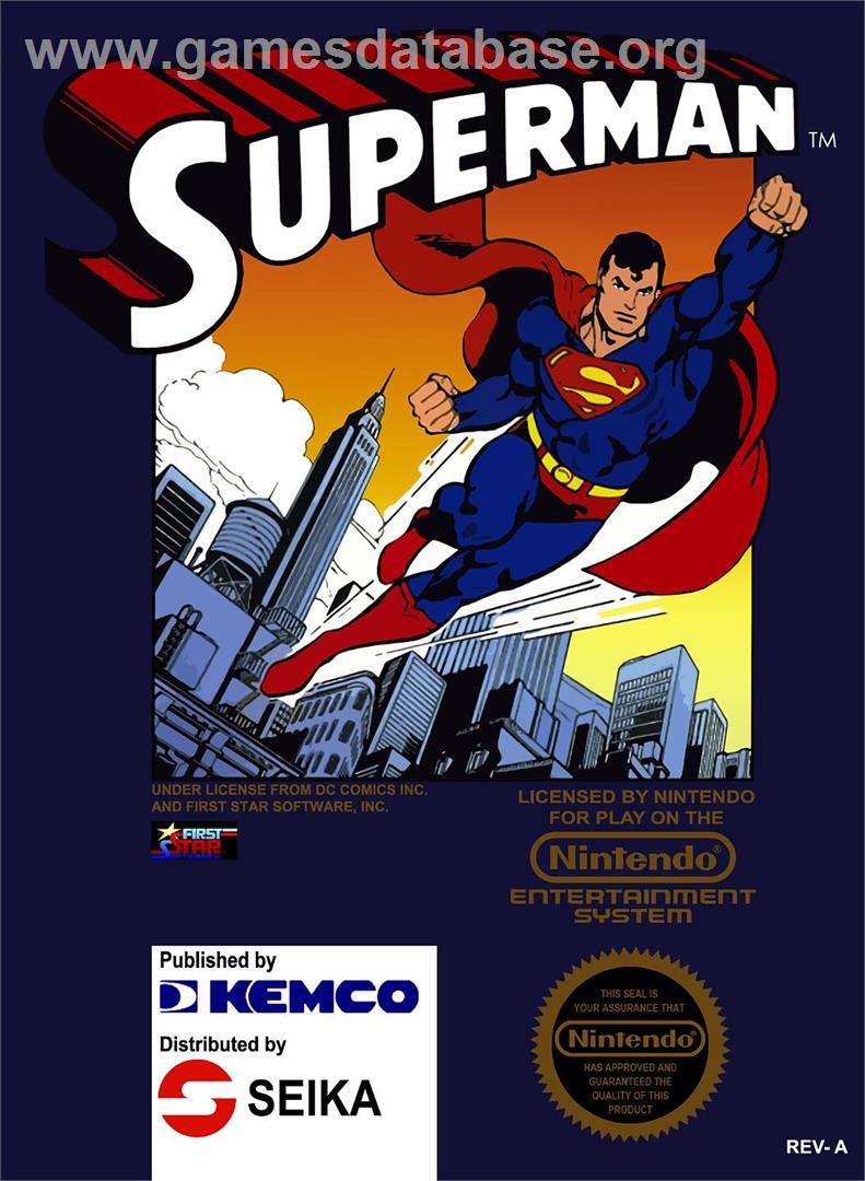 Superman - Nintendo NES - Artwork - Box