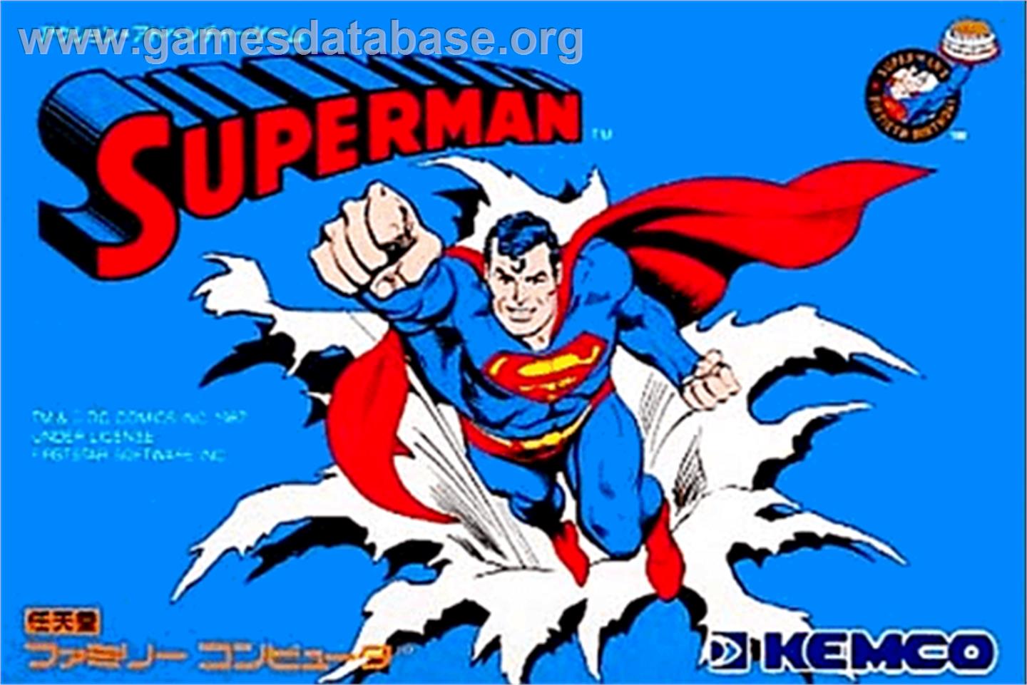 Superman - Nintendo NES - Artwork - Box