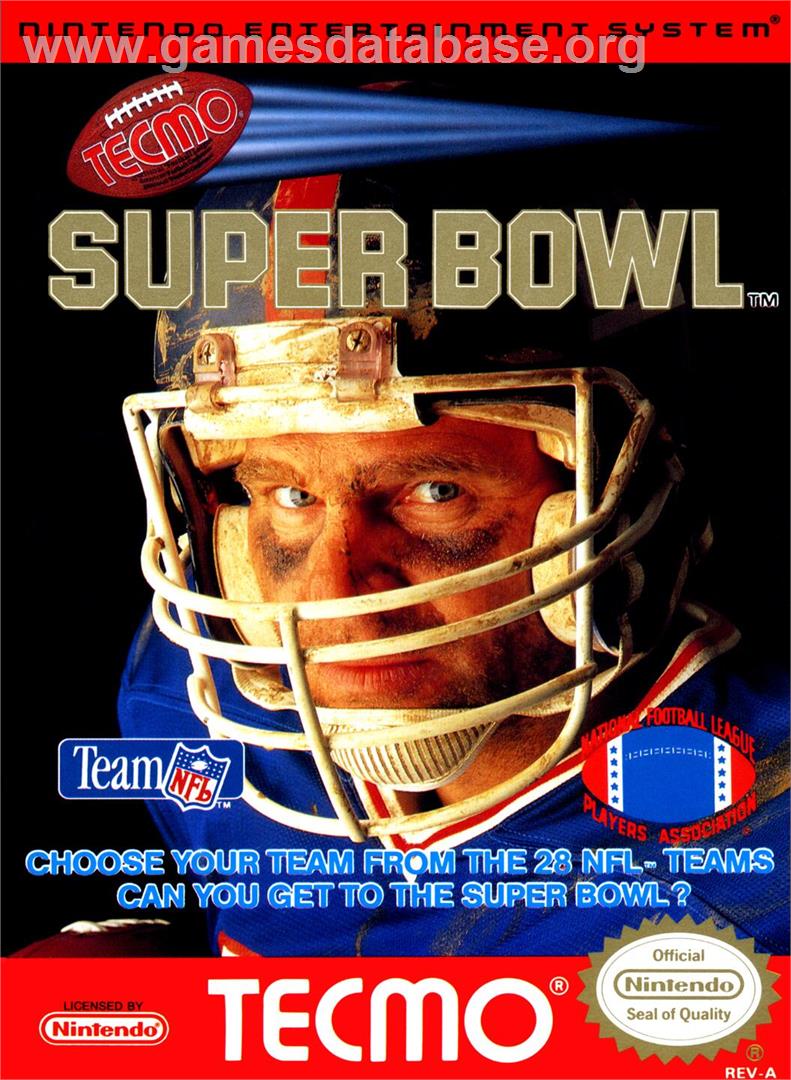 Tecmo Super Bowl - Nintendo NES - Artwork - Box