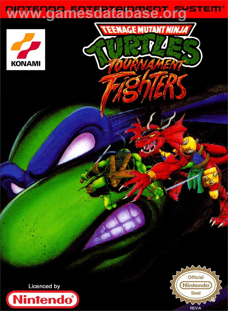 Teenage Mutant Ninja Turtles - Tournament Fighters - Nintendo NES - Artwork - Box