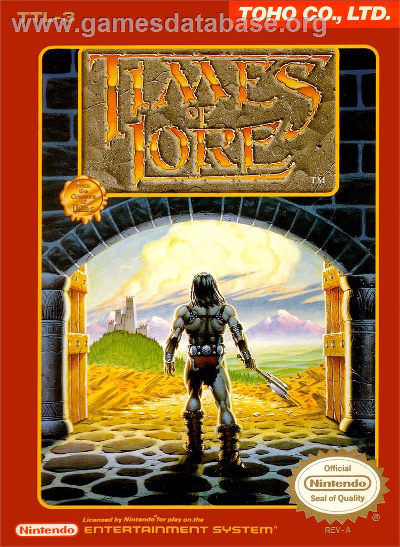 Times Of Lore - Nintendo NES - Artwork - Box