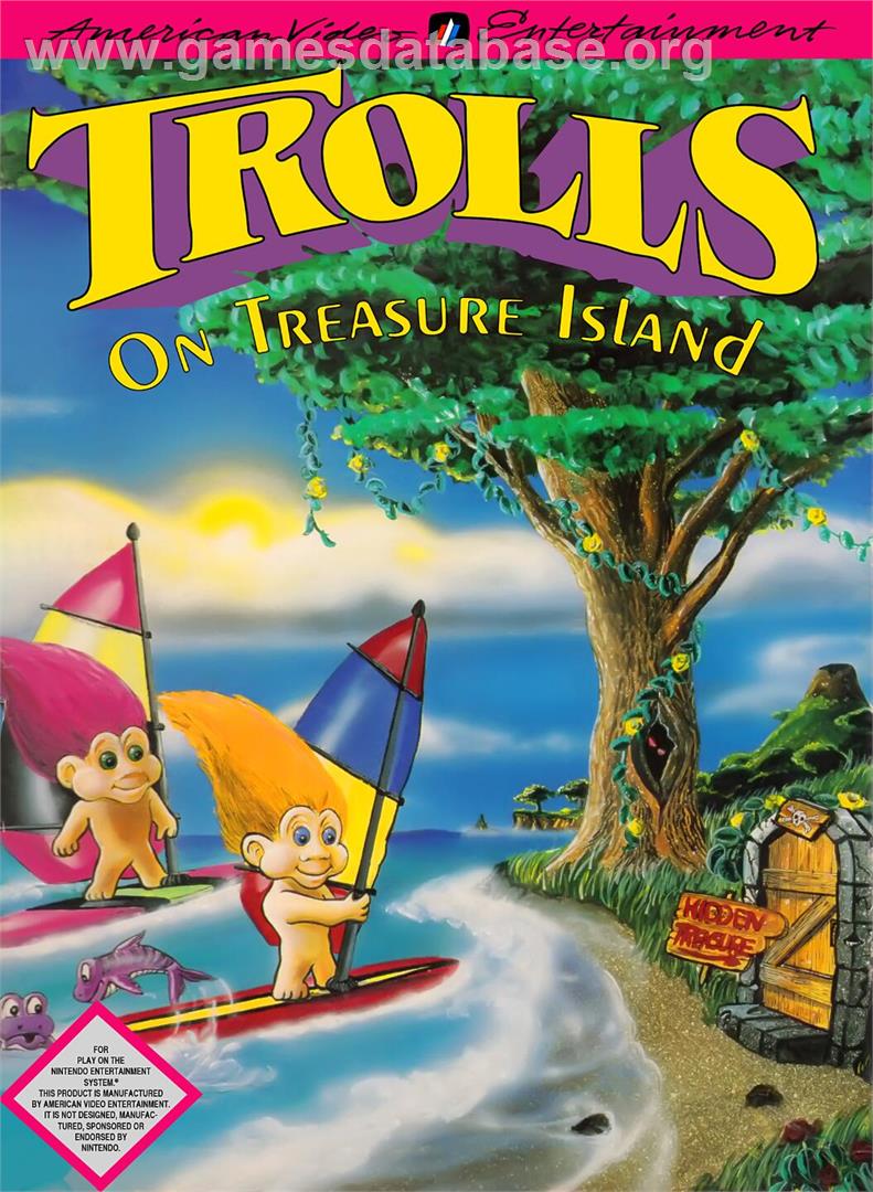 Trolls On Treasure Island - Nintendo NES - Artwork - Box