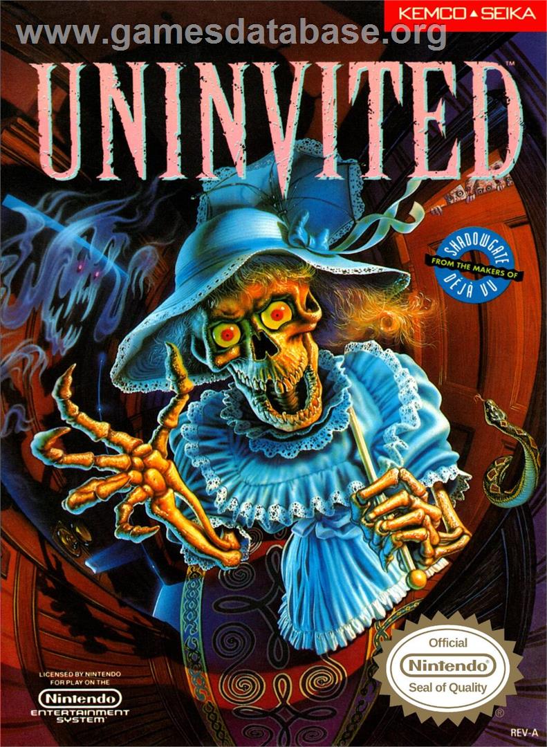 Uninvited - Nintendo NES - Artwork - Box