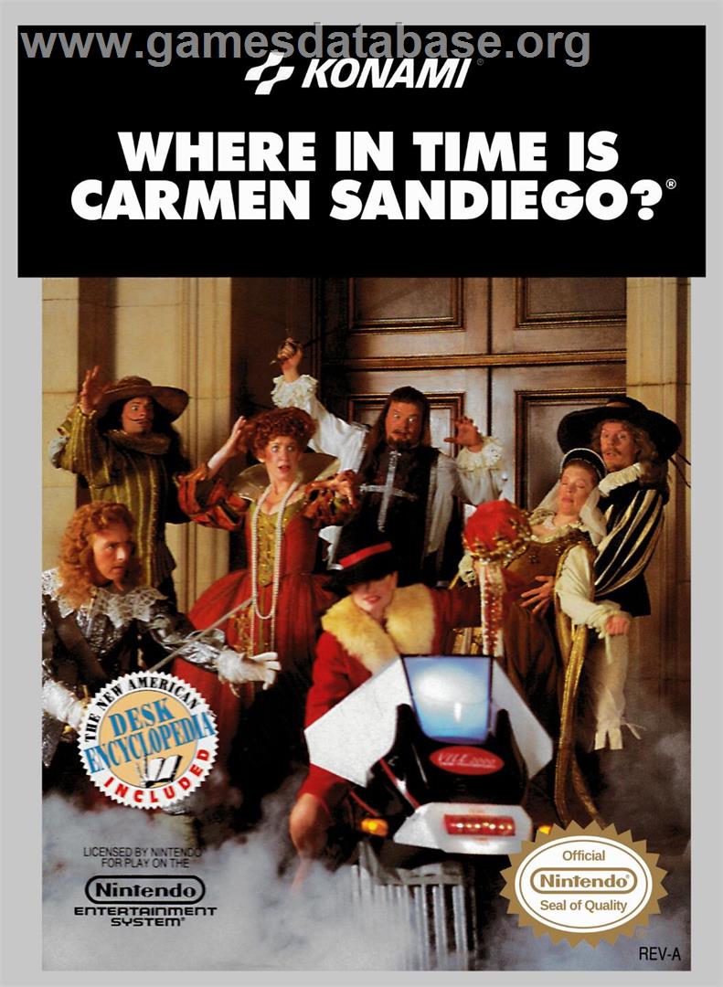 Where In Time Is Carmen Sandiego? - Nintendo NES - Artwork - Box