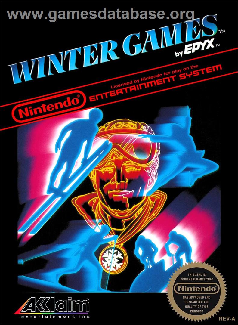 Winter Games - Nintendo NES - Artwork - Box