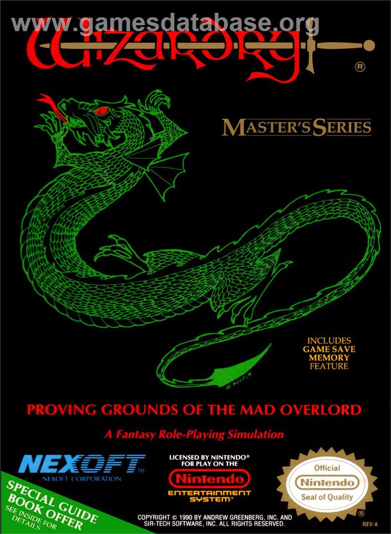 Wizardry - Proving Grounds Of The Mad Overlord - Nintendo NES - Artwork - Box