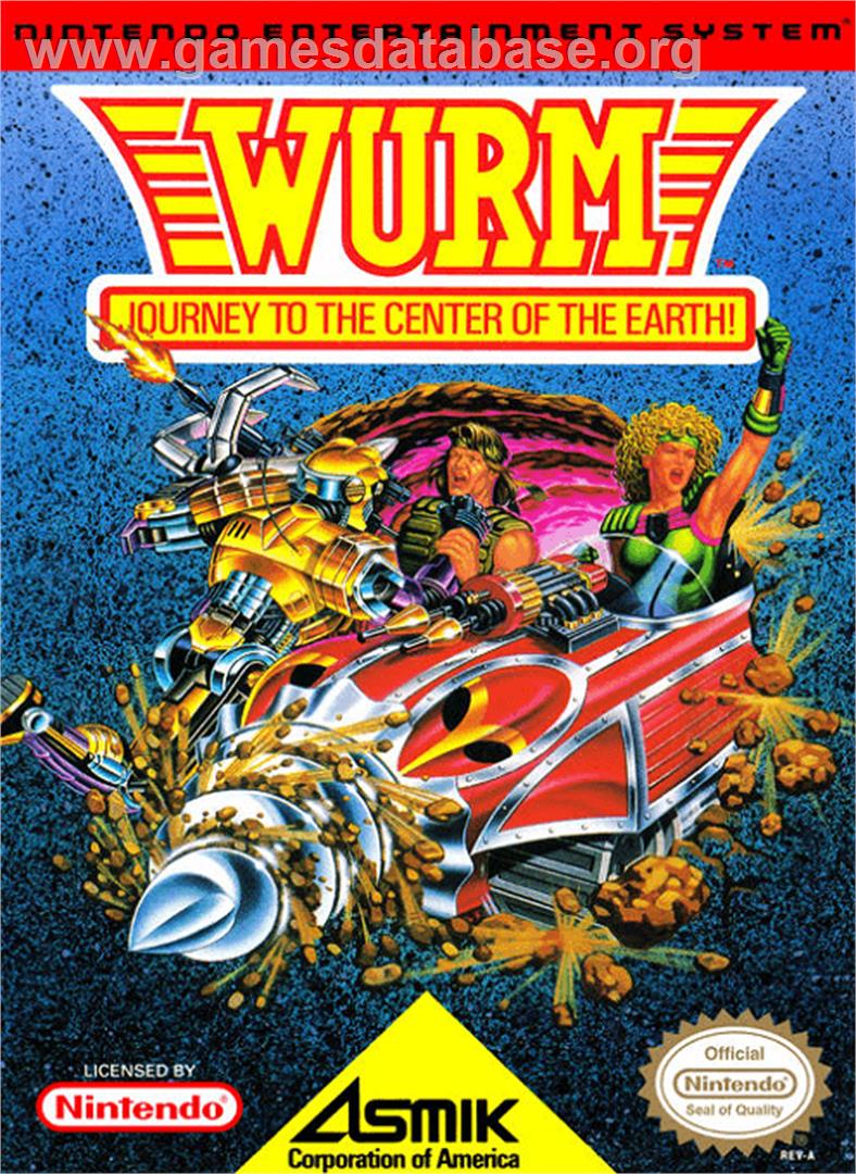 Wurm: Journey to the Center of the Earth - Nintendo NES - Artwork - Box